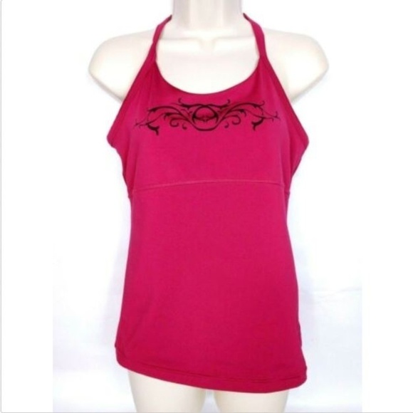 Athleta Women's Racerback Tank Top Pink Solid Medium - Picture 1 of 6